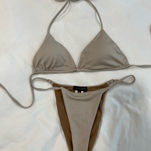 Jlux Label Taupe Cloth Bikini